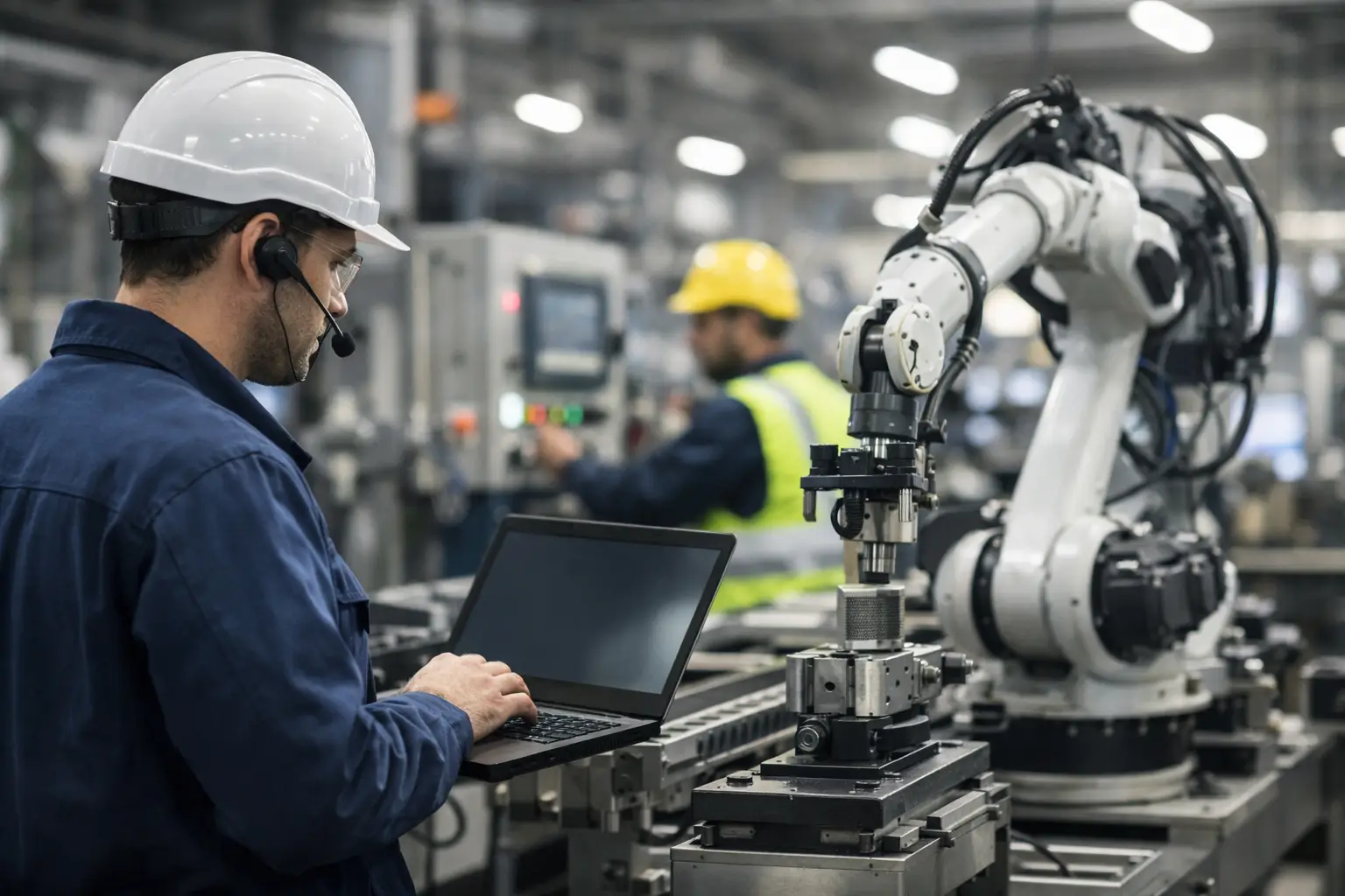 Suporte técnico industrial para fábricas