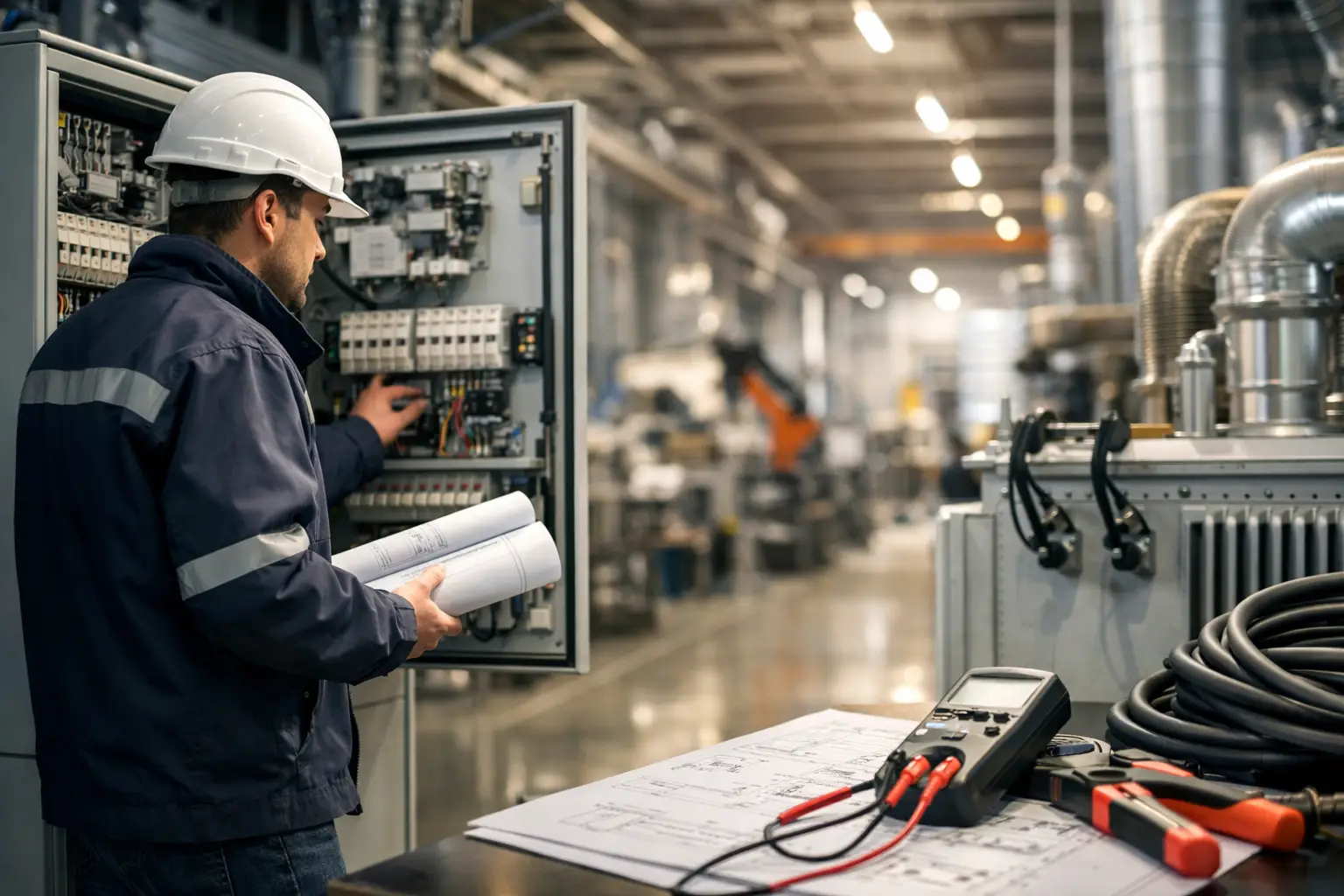 Guia de engenharia elétrica para fábricas