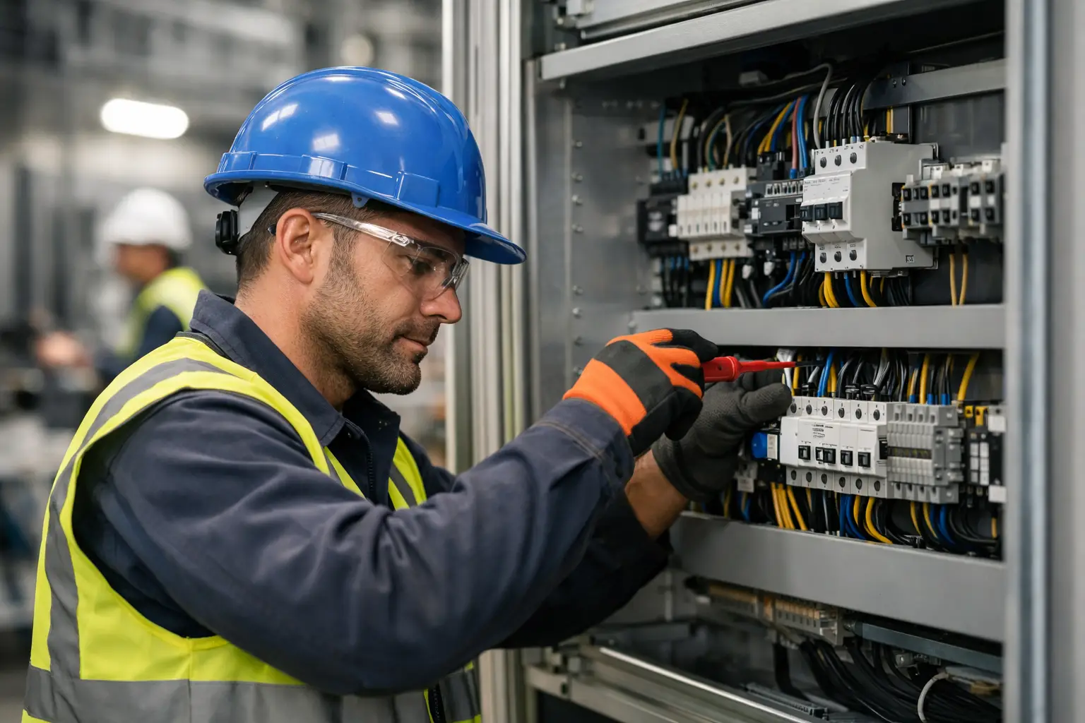 Montagem elétrica industrial segura na prática